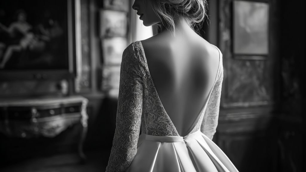 Comment personnaliser sa robe de mariée noir et blanc selon sa morphologie ?