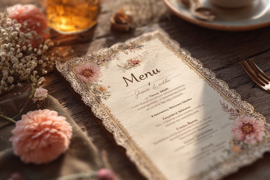 Tuto menu mariage